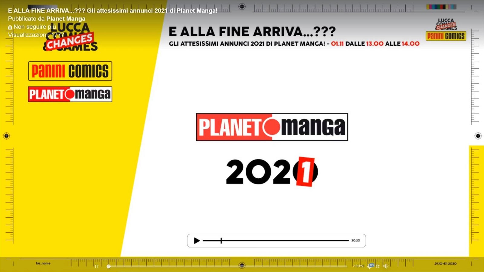 Immagine di Lucca Changes: tutti gli annunci Planet Manga