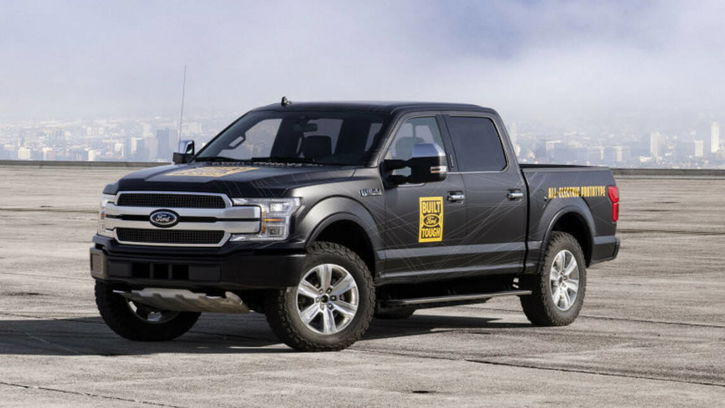 Immagine di Ford F-150 EV, diffusa un’immagine del prototipo