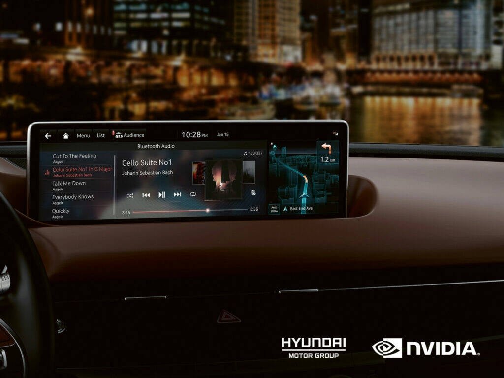 Immagine di Hyundai Nvidia Drive, nuovo infotainment di serie dal 2022