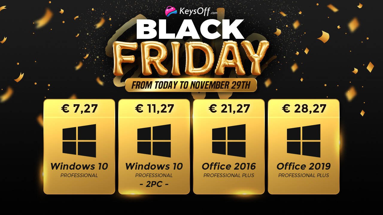 Immagine di Acquista Windows 10 a soli 5 € per il Black Friday di Keysoff.com!