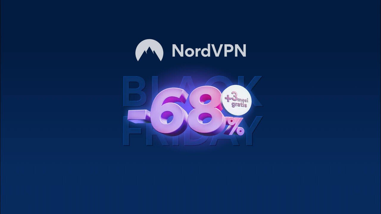 Immagine di NordVPN Black Friday, 68% di sconto e 3 mesi gratis!