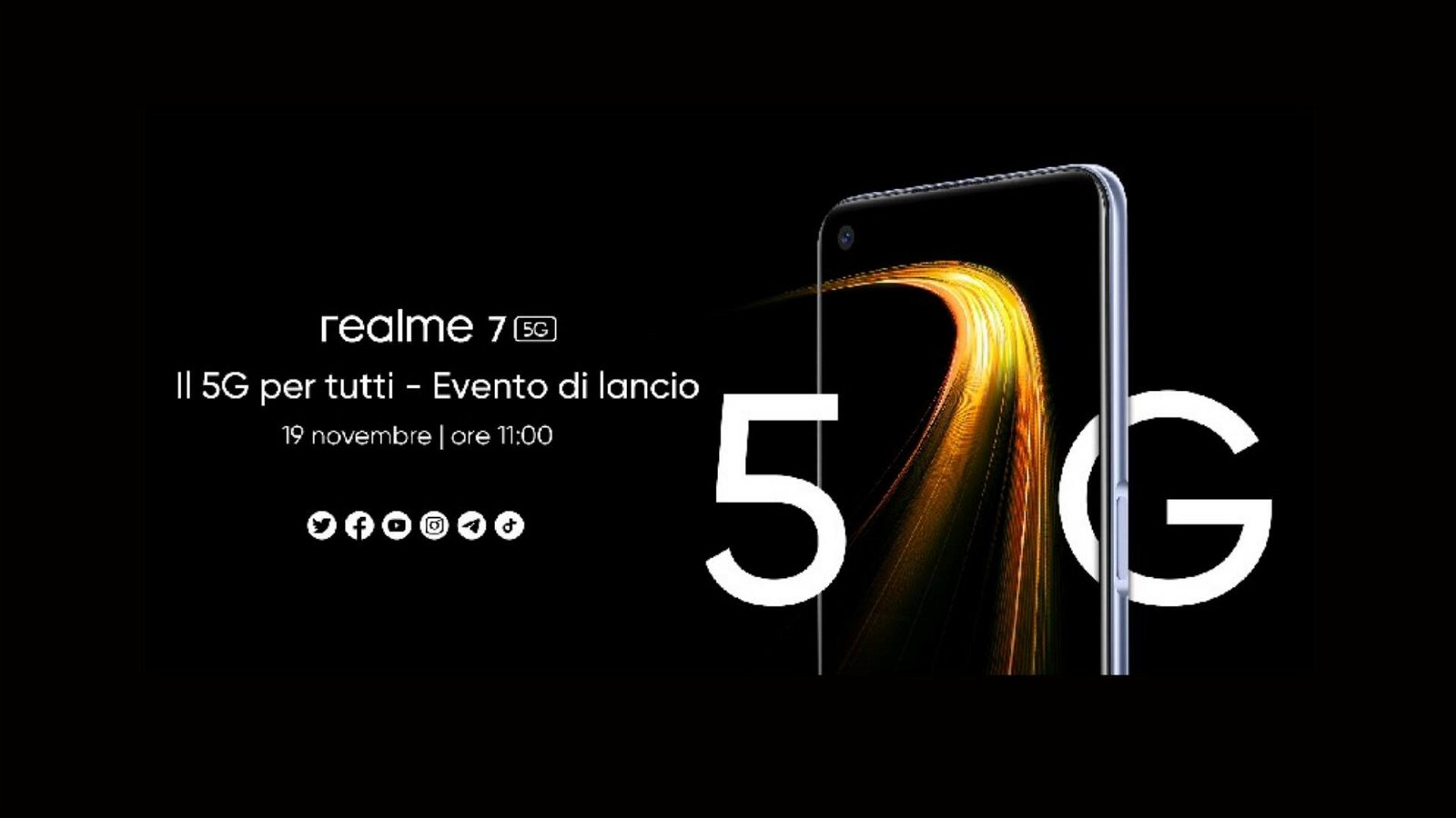 Immagine di Realme 7 5G, in Italia il 19 novembre in tempo per il Black Friday