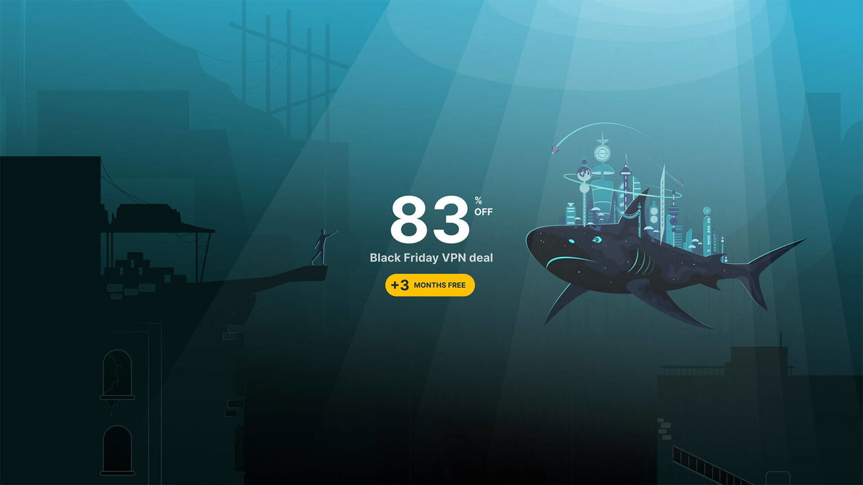 Immagine di Surfshark: 83% di sconto e 3 mesi gratis per il Black Friday
