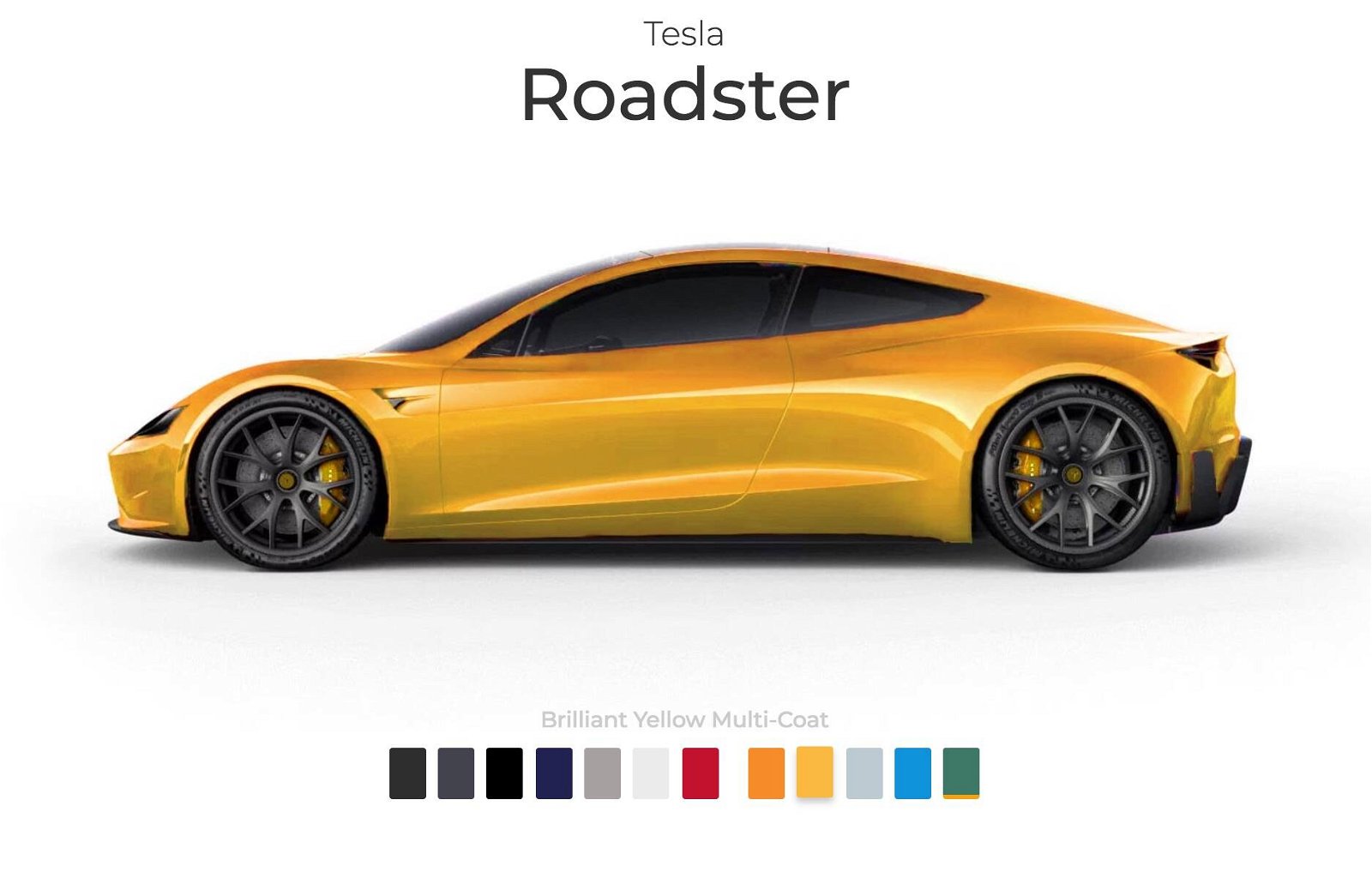 Immagine di Tesla Roadster avrà un'ampia scelta di colori al pari delle più famose supercar