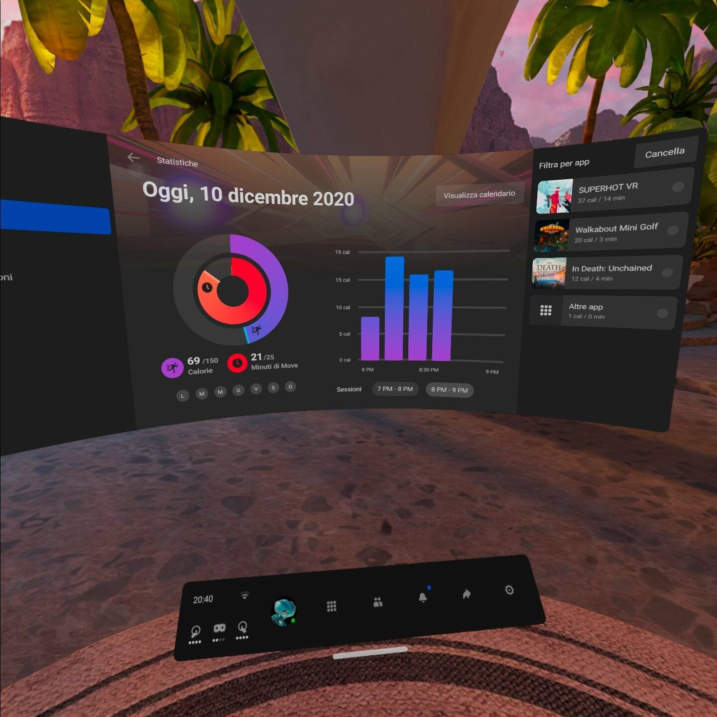 Immagine di Oculus Move, un incentivo per stare in forma con la VR
