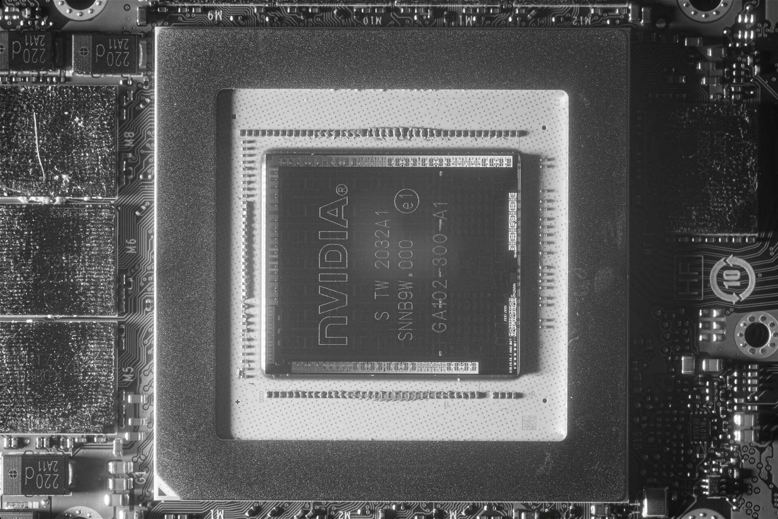 Immagine di Com'è fatta una GPU? Foto IR mettono a nudo Nvidia Ampere