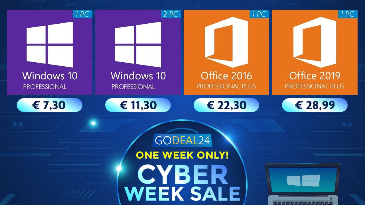 Immagine di Cyber Week: fino al 95% di sconto sulle licenze Microsoft