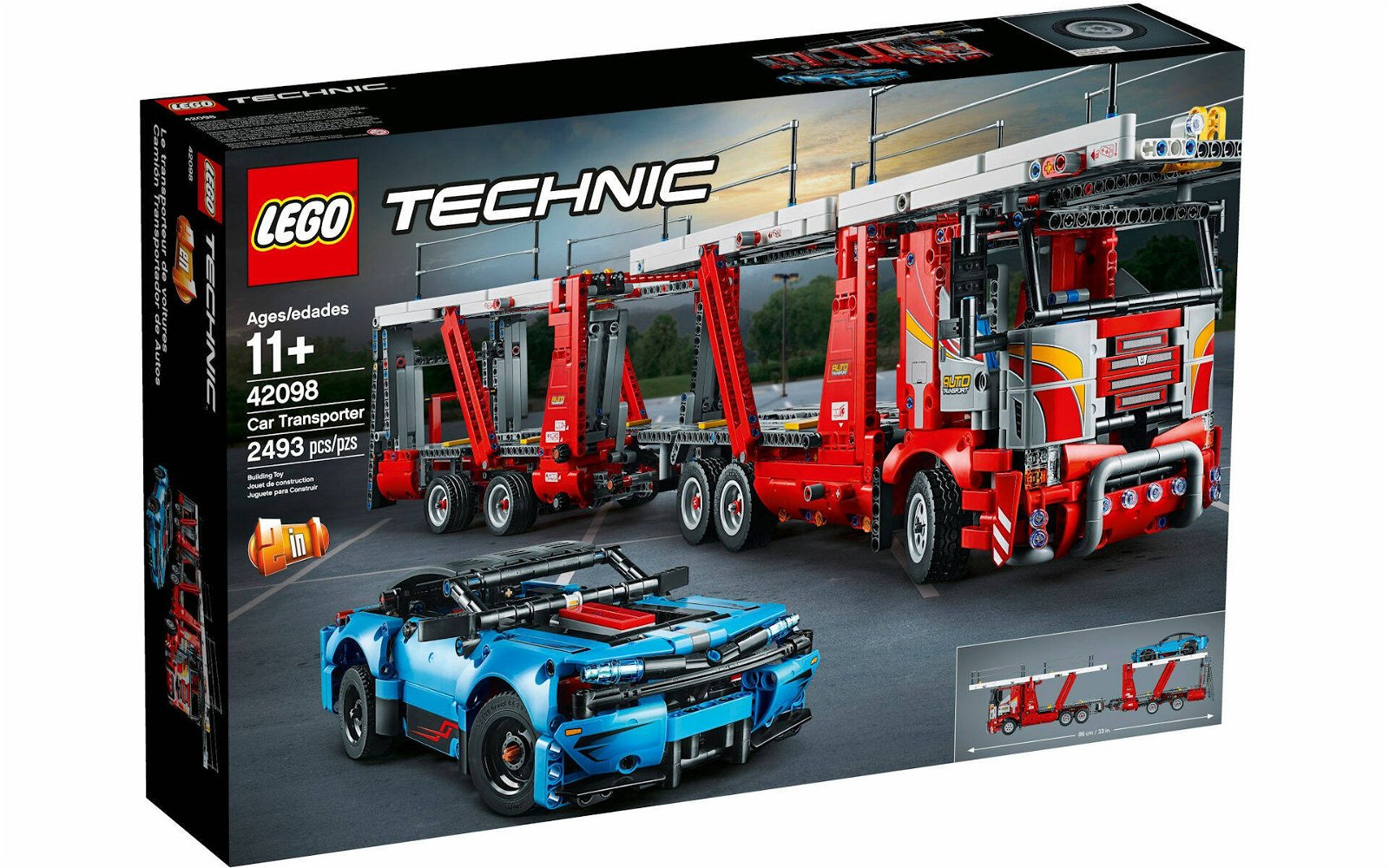 Immagine di LEGO MANIA. Costruiamo insieme la motrice del set LEGO Technic # 42098 Bisarca