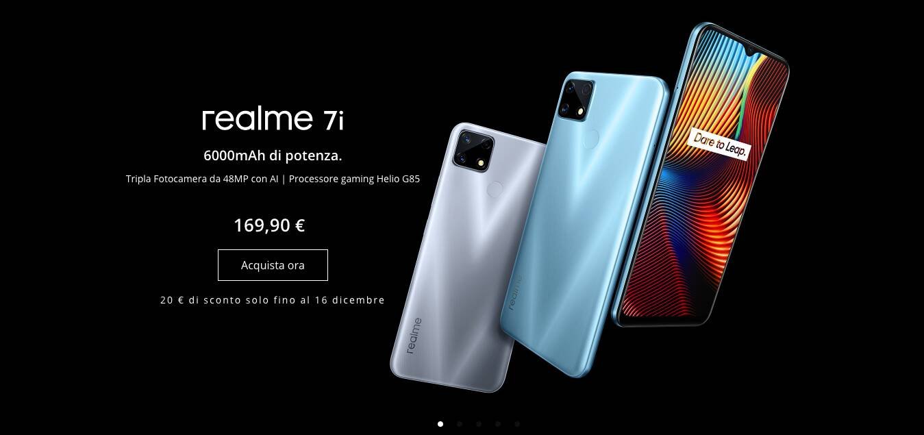 Immagine di Realme 7i, lo smartphone arriva in Italia ma con qualche differenza