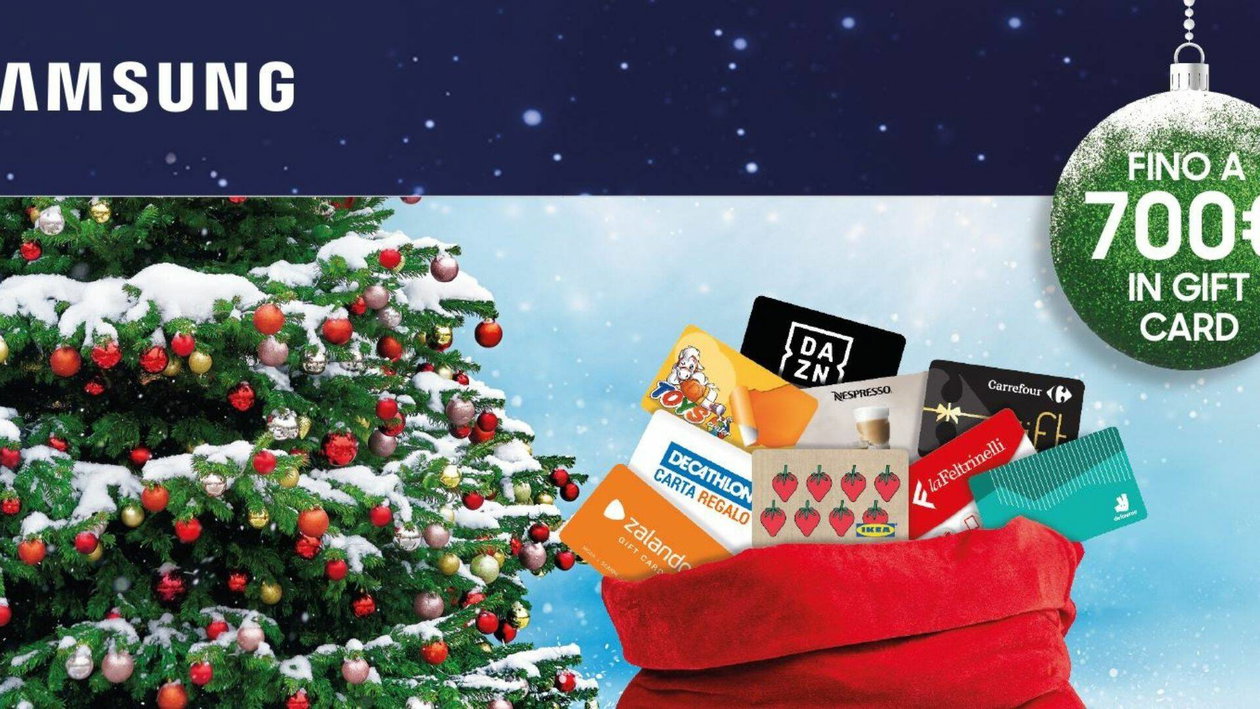 Immagine di Acquista una smart TV Samsung su Unieuro, puoi ricevere una gift card da 700€!