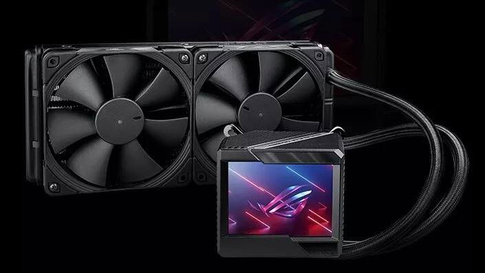 Immagine di Asus ROG, il nuovo dissipatore AIO ha uno schermo enorme!