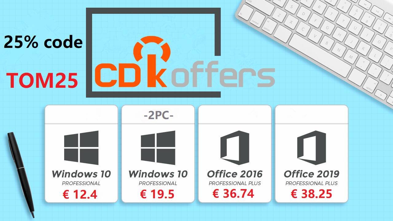 Immagine di Windows 10 PRO a soli 12 euro nelle nuove offerte CDKoffers