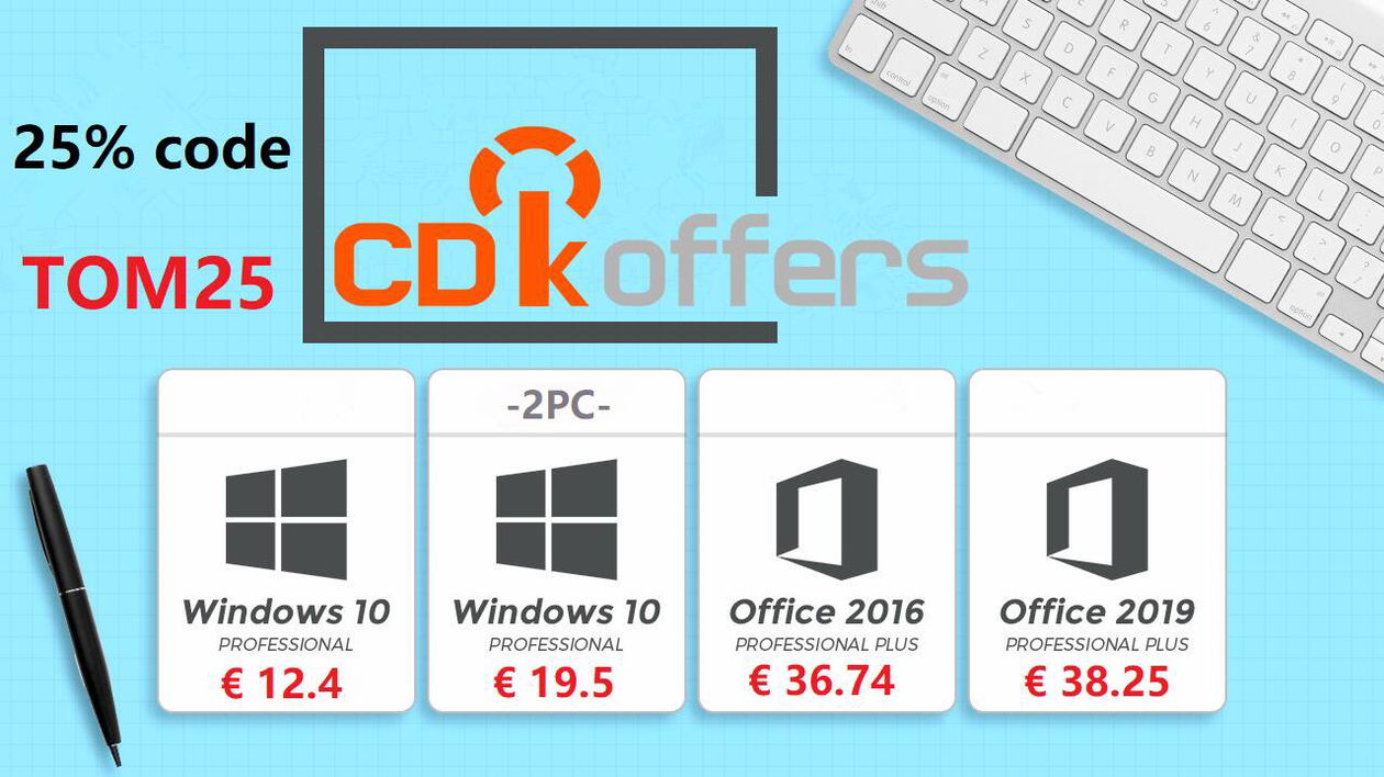Immagine di Windows 10 PRO a soli 12 euro nelle nuove offerte CDKoffers