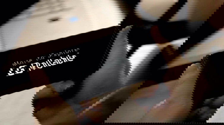 Immagine di LG Rollable: lo smartphone che si arrotola si mostra al CES 2021
