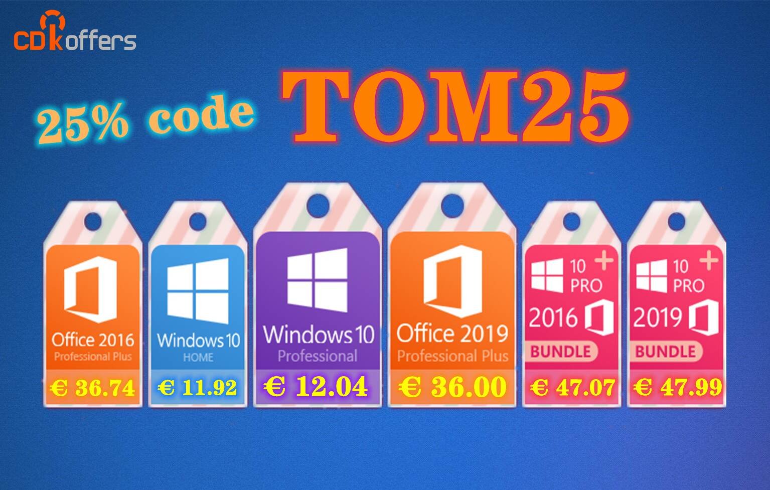 Immagine di Windows Pro OEM a solo 12€ grazie a CDKoffers