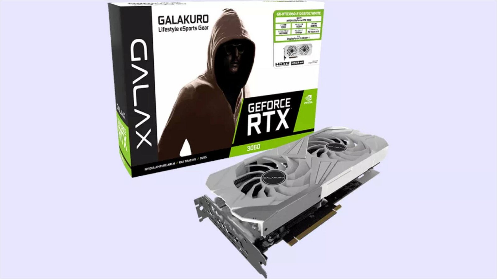 Immagine di Galax, ecco la sua nuova GeForce RTX 3060 adatta alle build bianche