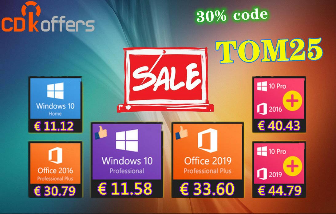 Immagine di Saldi di marzo: Windows 10 pro a soli 11€ e office 2016 a 30€ su CDKoffers