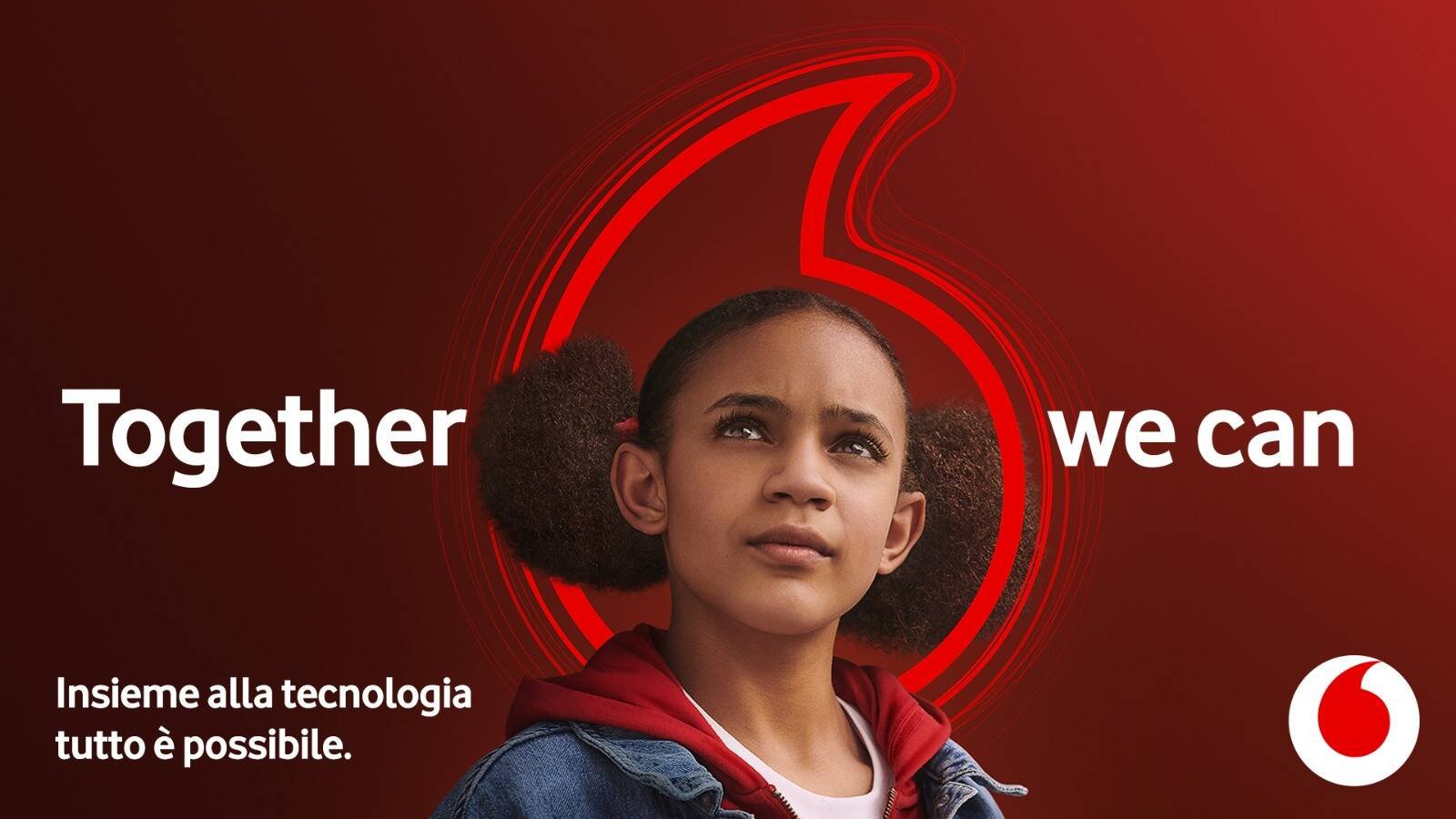 Immagine di Vodafone annuncia la campagna "Together We Can" per rinnovare il suo posizionamento