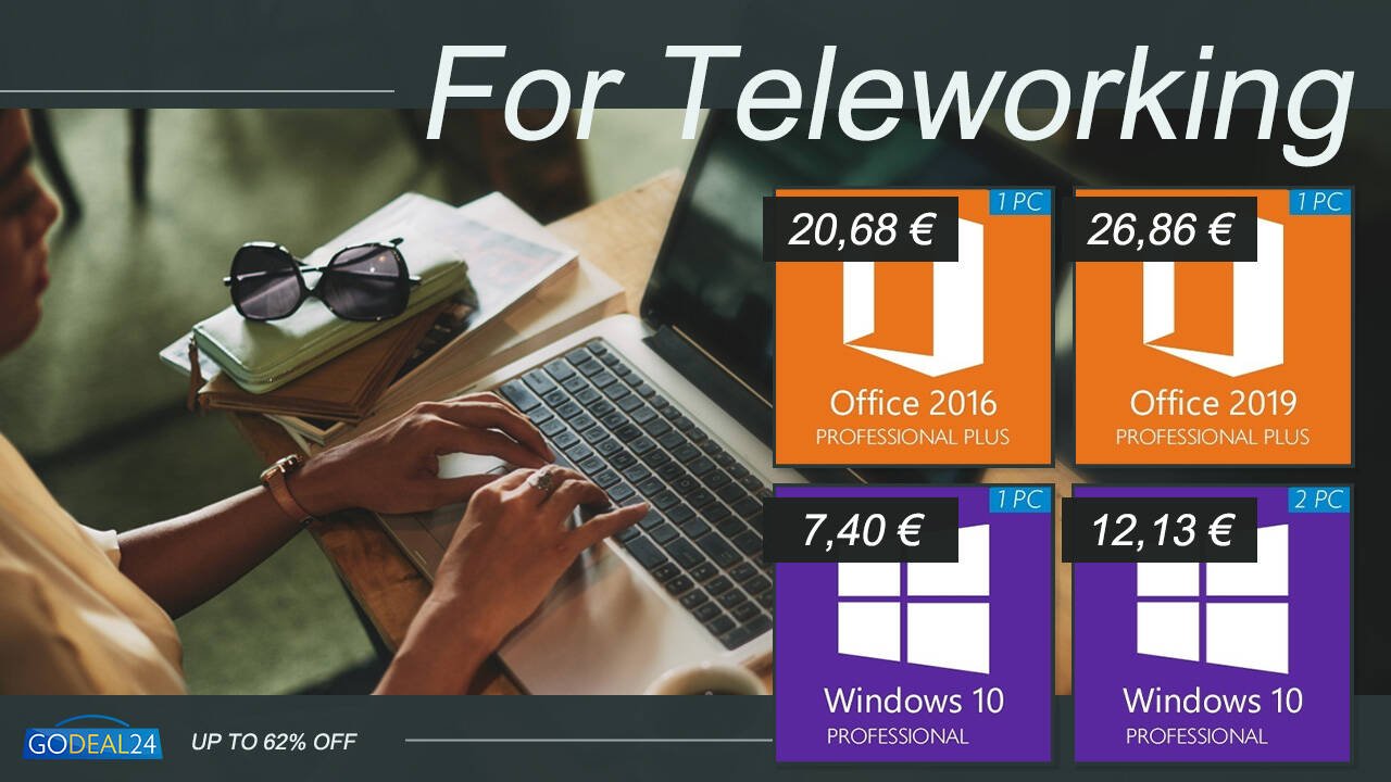 Immagine di Windows 10 a soli 6€, Microsoft Office a 20€: continuano le offerte di GoDeal24