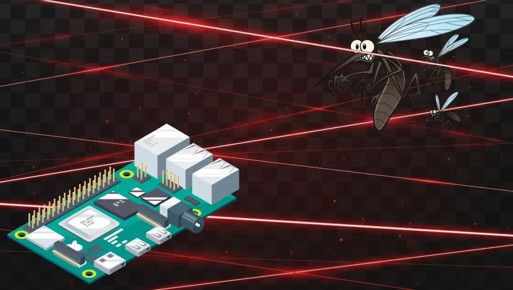 Immagine di Raspberry Pi diventa una piccola Morte Nera e stermina le zanzare con un raggio laser