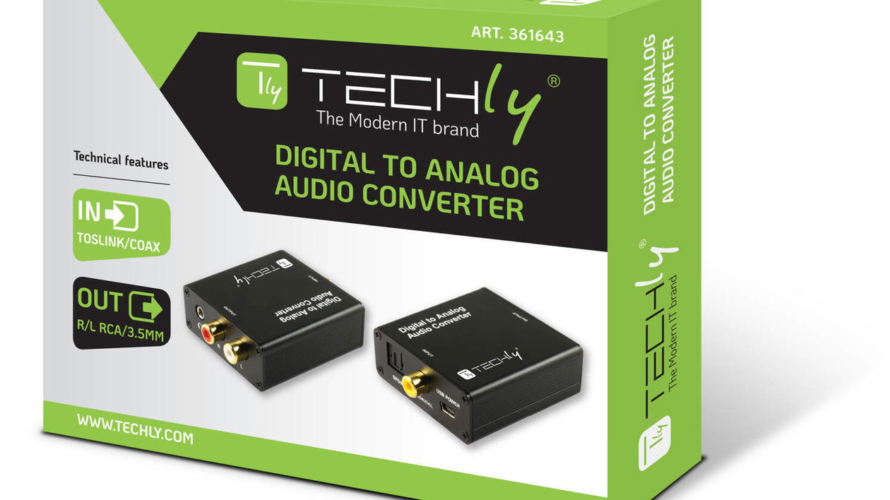 Immagine di Techly, nuovi convertitori digitale-analogico anti-interferenze