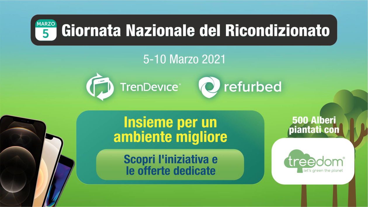 Immagine di Giornata Nazionale del Ricondizionato: TrenDevice e Refurbed insieme per l’ambiente
