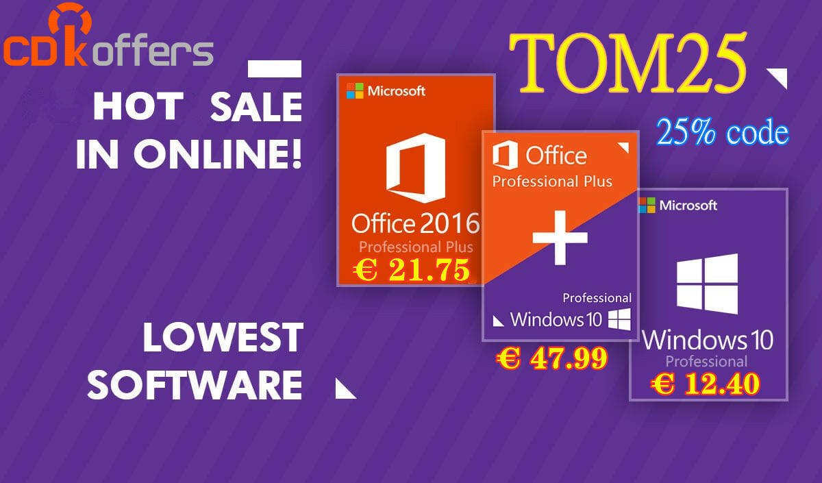 Immagine di Solo 22€ per la licenza di Office 2016 Pro Plus grazie a CDKoffers!