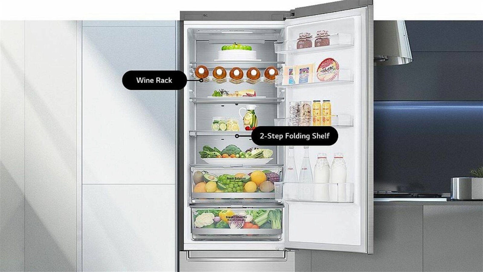 Immagine di Oltre 1000€ di sconto sul frigorifero Side By Side LG su Mediaworld