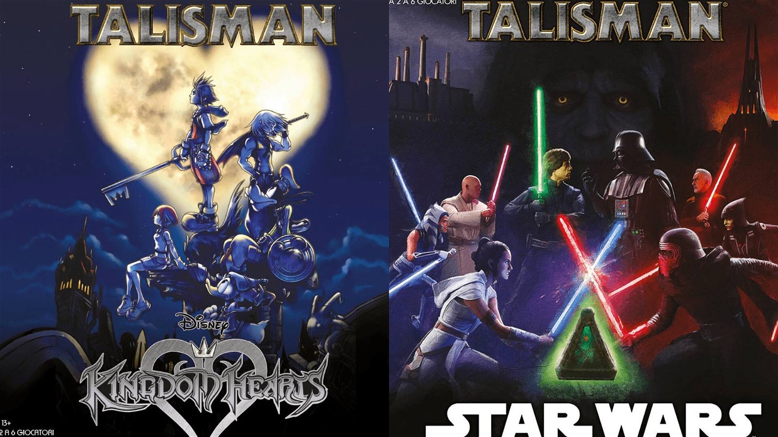 Immagine di Asmodee Italia localizzerà Talisman Kingdom Hearts e Talisman Star Wars