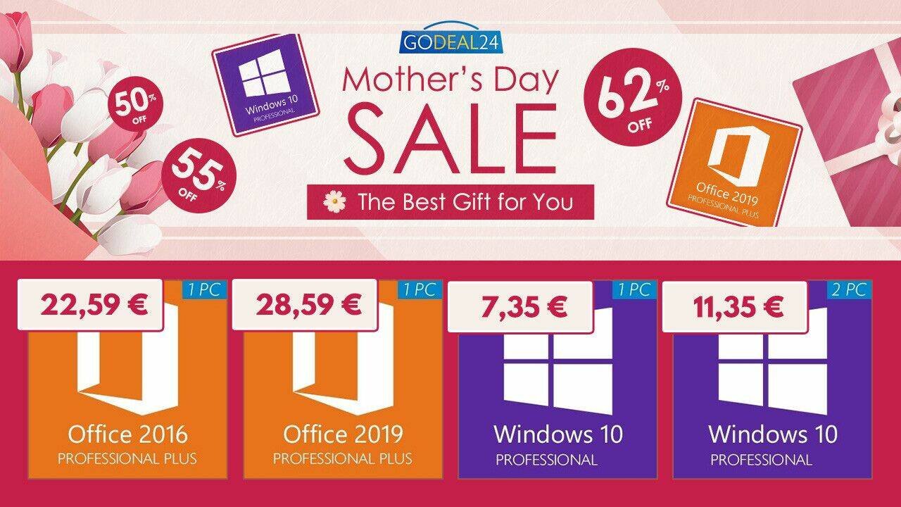 Solo 5 € per licenza Windows 10, solo 13 € per Microsoft Office 