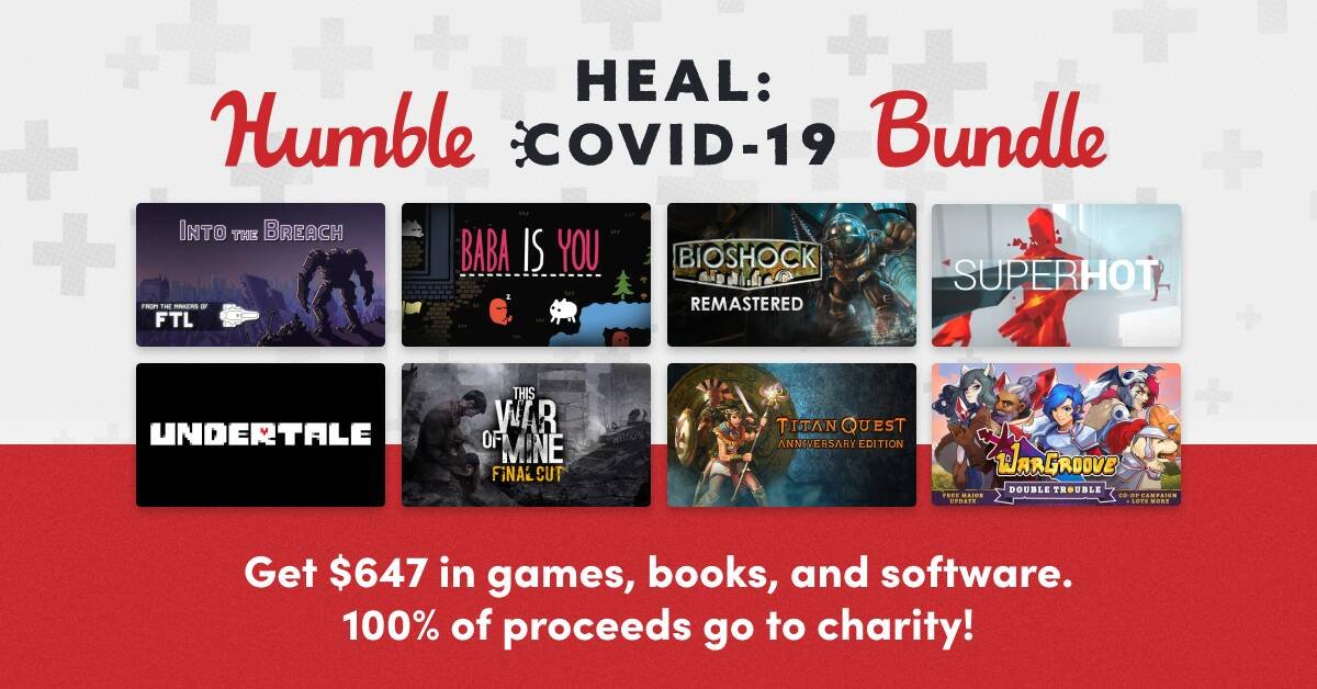 Immagine di Humble Bundle lancia un nuovo ricchissimo bundle per contribuire alla lotta contro il Covid-19
