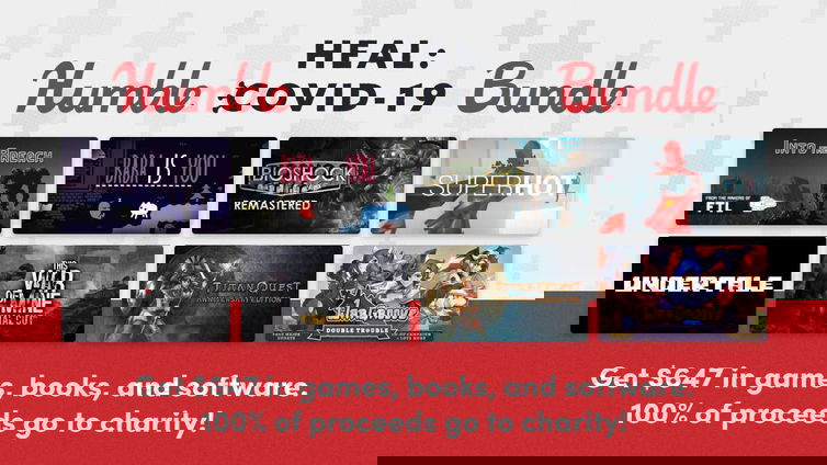 Immagine di Humble Bundle lancia un nuovo ricchissimo bundle per contribuire alla lotta contro il Covid-19