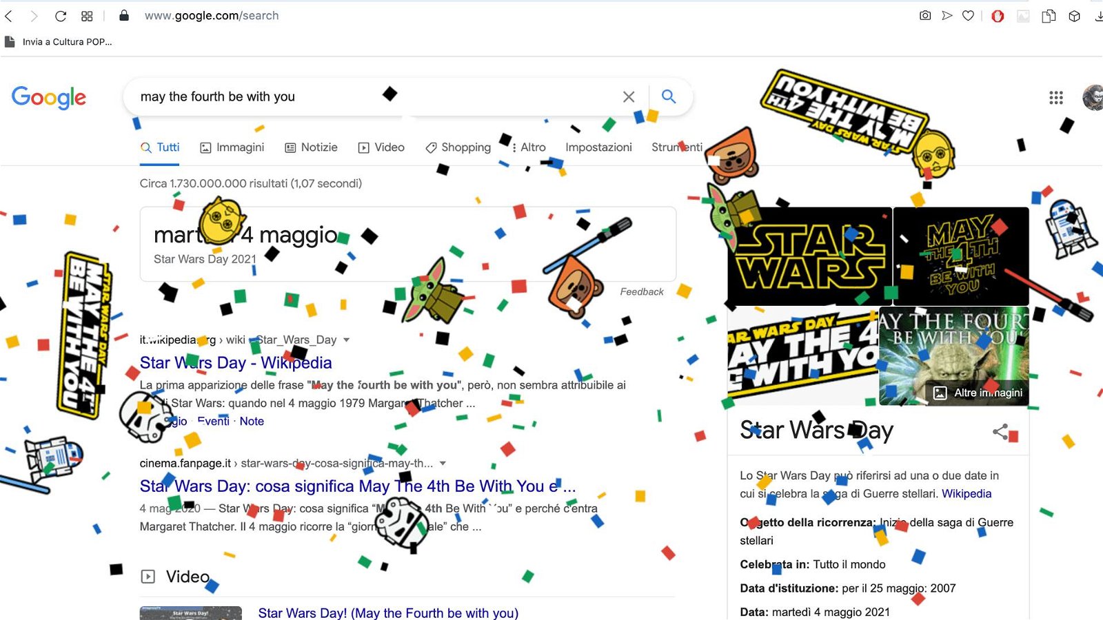 Immagine di Anche Google festeggia lo Star Wars Day
