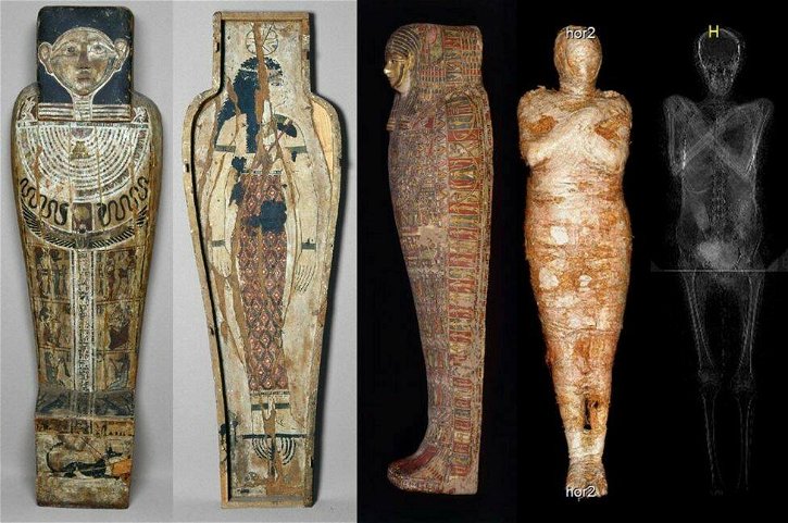 Immagine di Scoperta la prima mummia egizia in dolce attesa