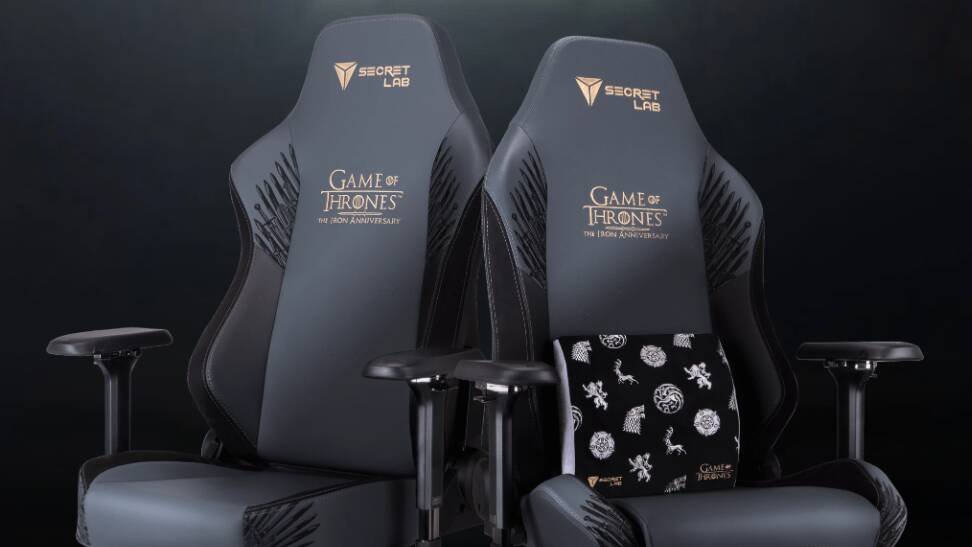 Immagine di Secretlab celebra i 10 anni di Game of Thrones con una sedia da gaming speciale