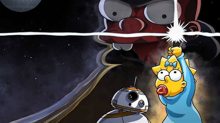 Immagine di Star Wars e Simpson insieme per un corto su Disney+