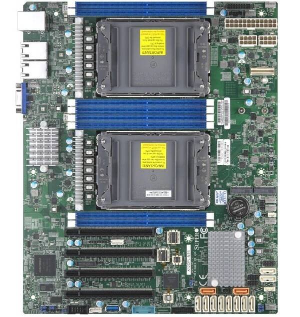 Immagine di Supermicro, su queste schede madri ATX potete installare due CPU Intel Xeon