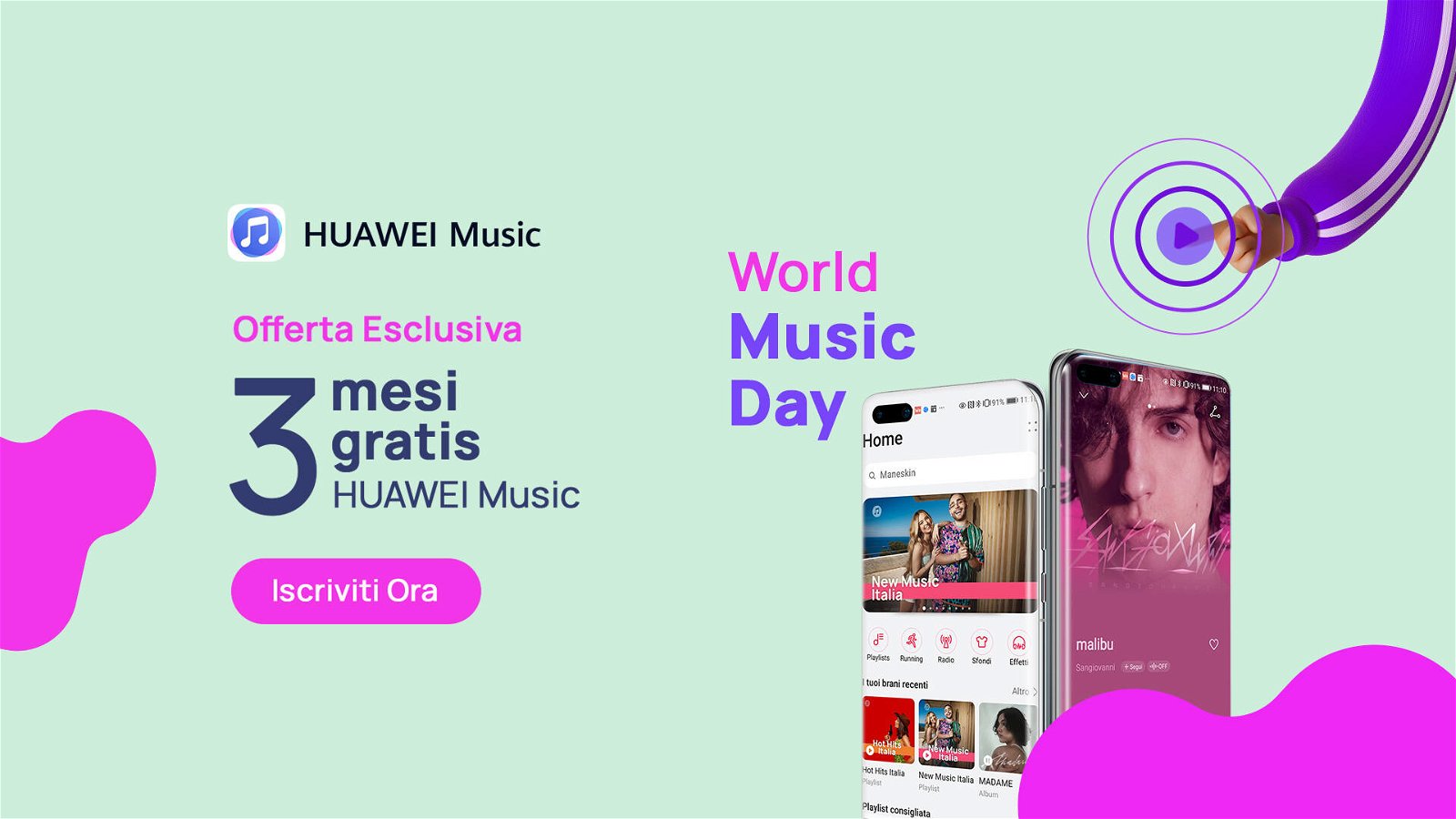 Immagine di Huawei Music in regalo per 3 mesi, quali sono i vantaggi del servizio di streaming?