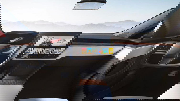 Immagine di Infotainment Tesla, sarà al livello della PS5 di Sony