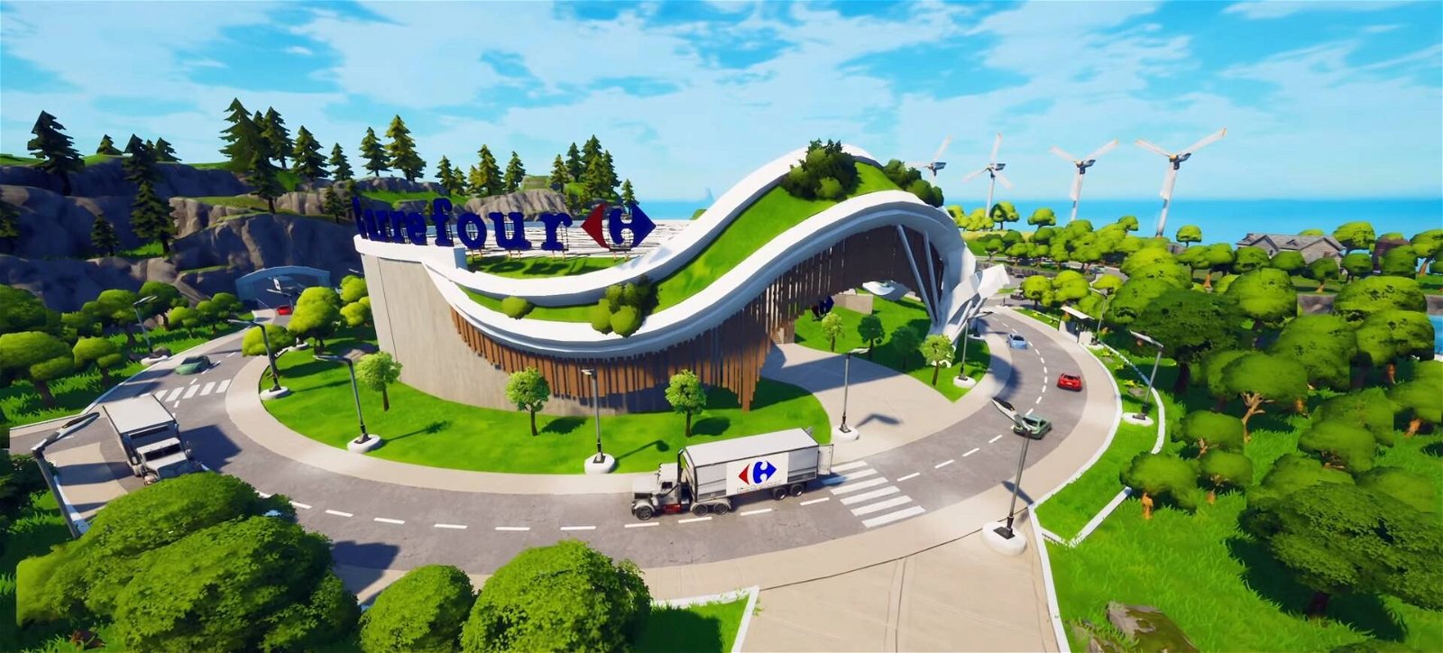 Immagine di Fortnite invade il Carrefour: ecco il codice per giocare nella mappa