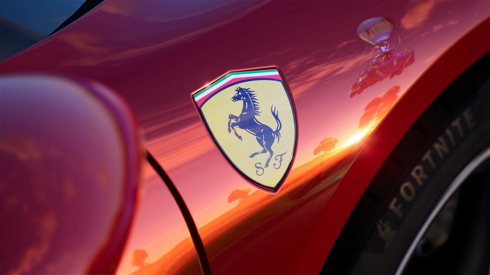 Immagine di Fortnite: nel gioco Epic Games ora c'è anche una Ferrari
