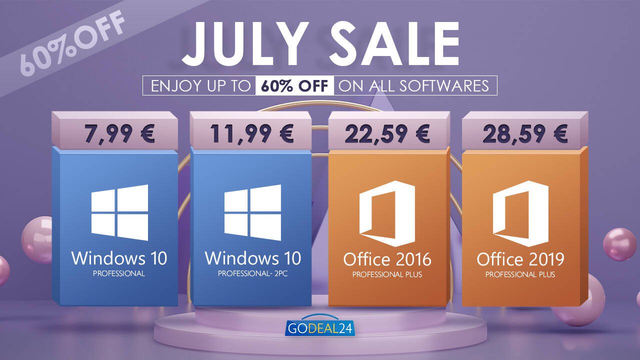 Immagine di Saldi di luglio: licenza di Windows 10 Pro a soli 7,99€ e tanto altro!