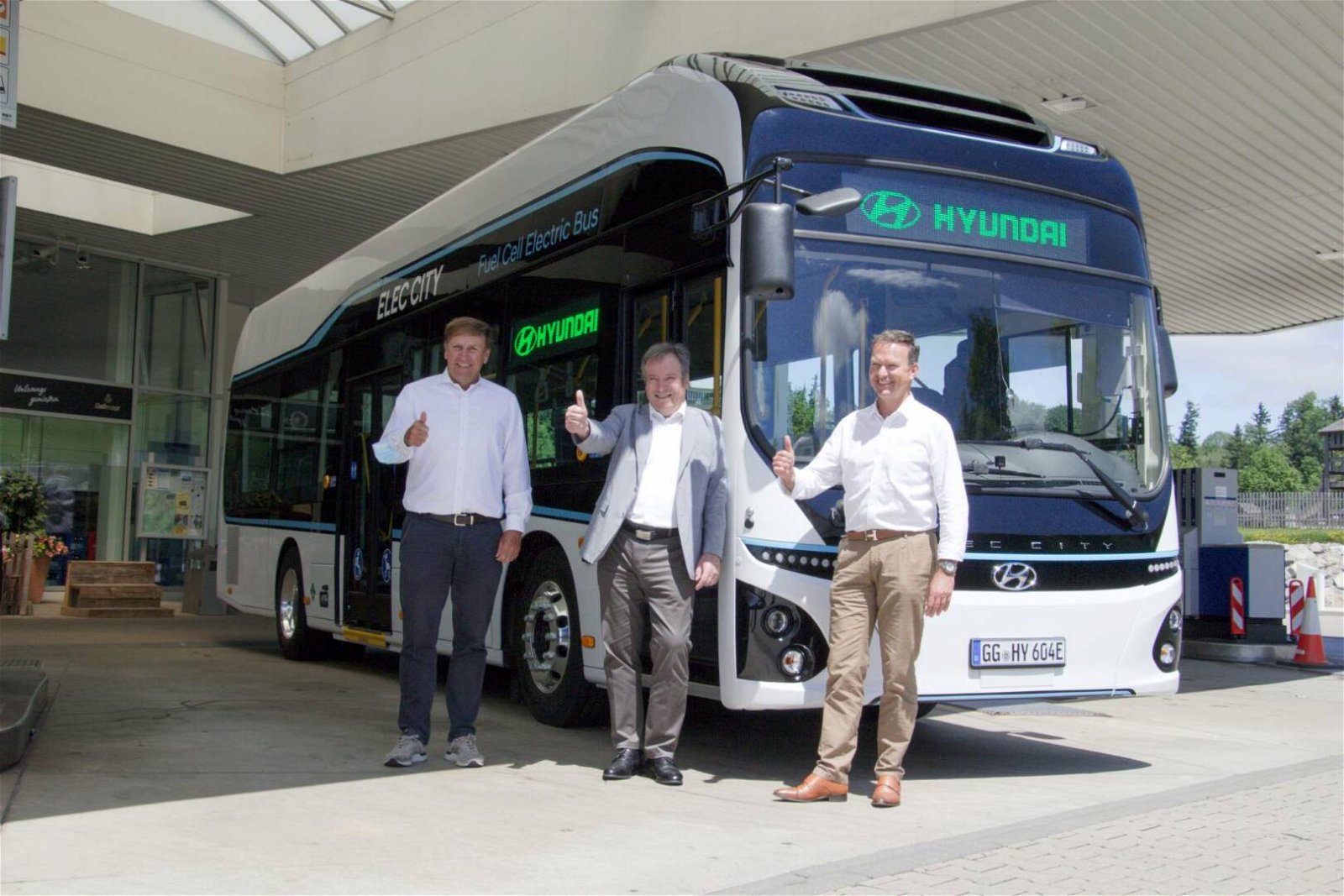 Immagine di Hyundai, al via il servizio di prova del suo autobus Elec City Fuel Cell