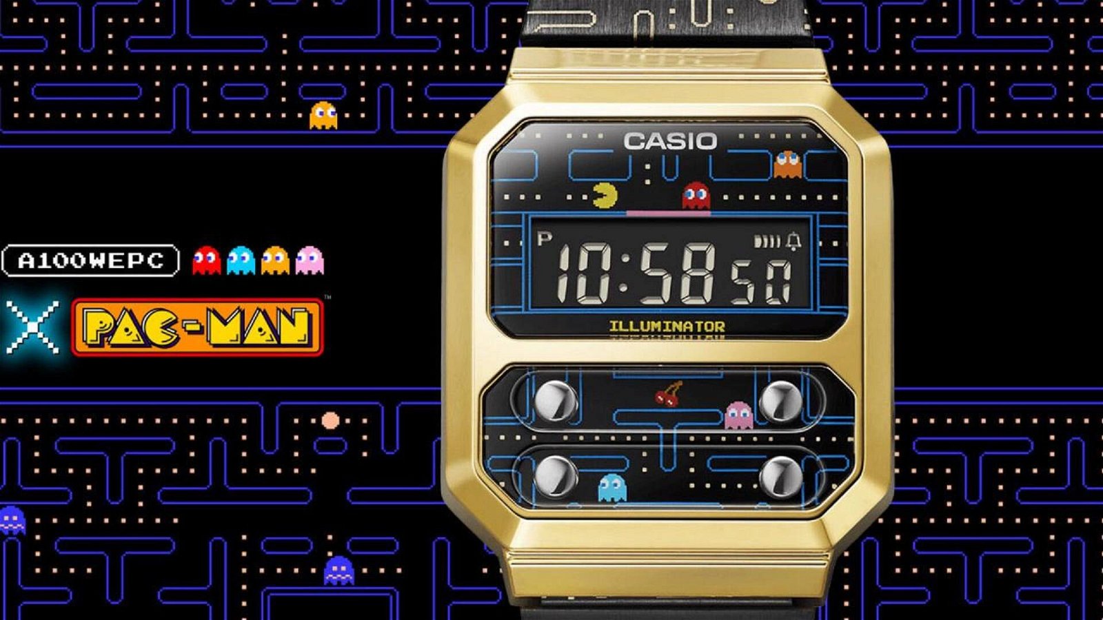 Immagine di Pac-Man: Casio lancia l'orologio a tema