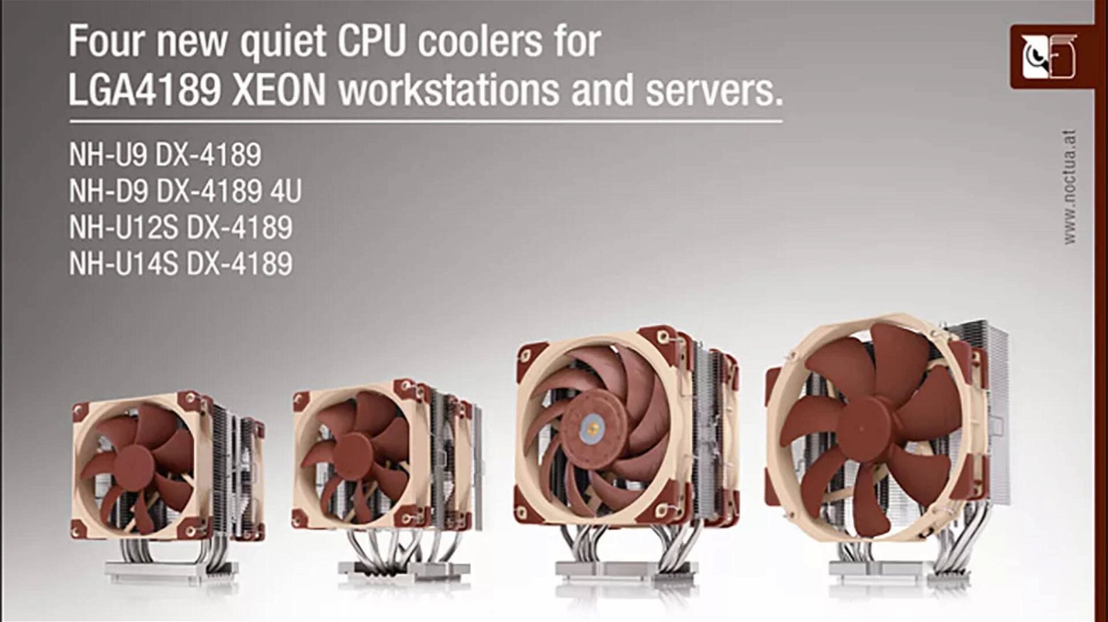 Immagine di Noctua lancia quattro nuovi dissipatori per Xeon W-3300