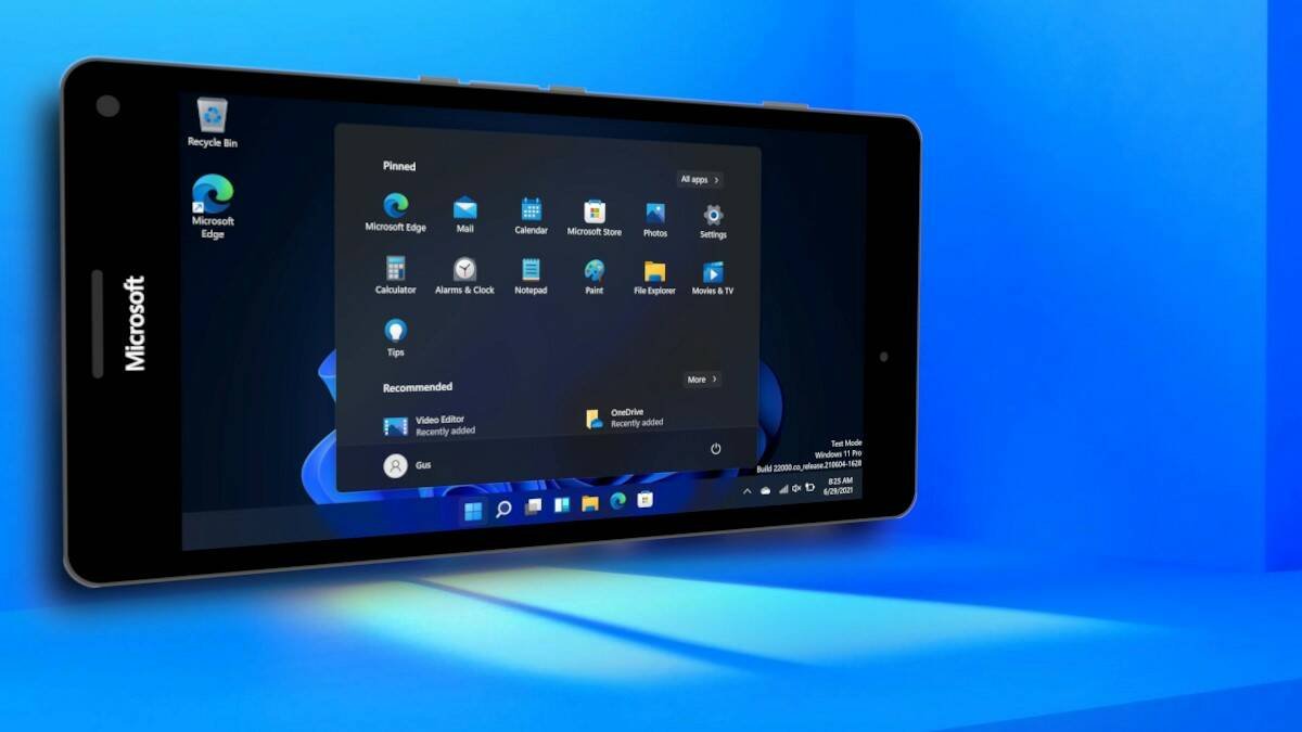 Immagine di Windows 11, un video lo mostra in azione su smartphone