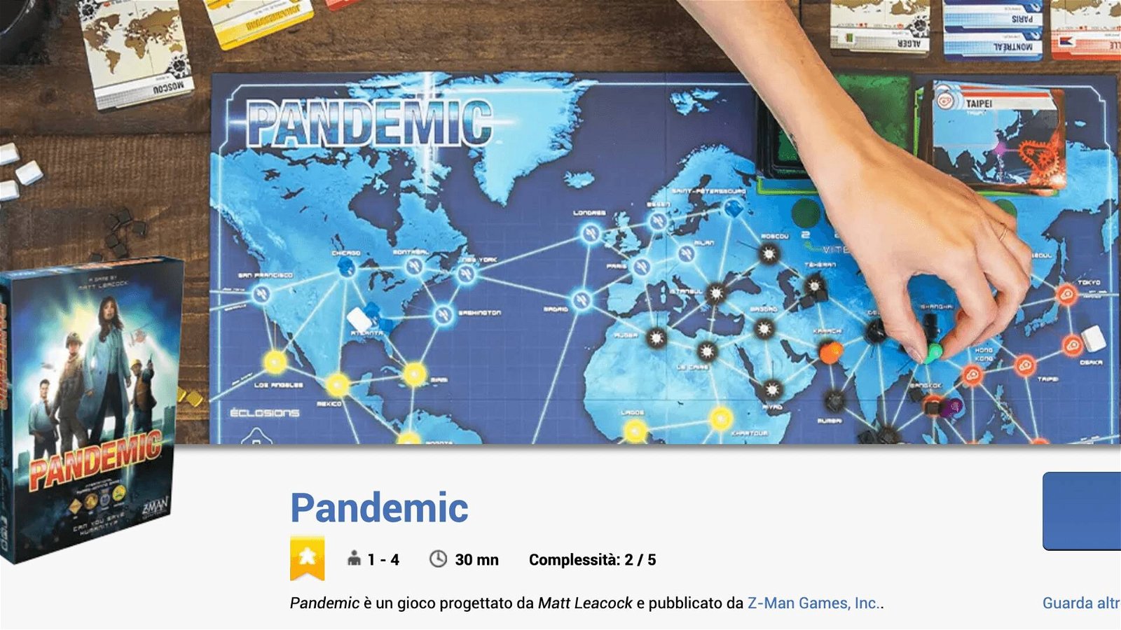 Immagine di Pandemic arriva su Board Game Arena