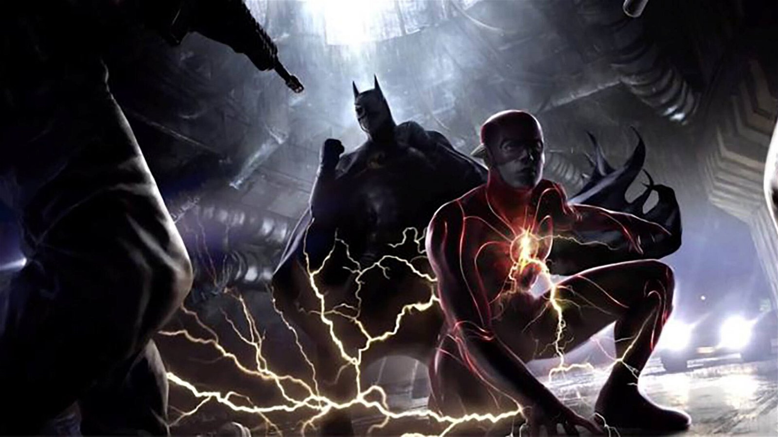 Immagine di The Flash: foto dal set mostrano Batmobile e Batcaverna