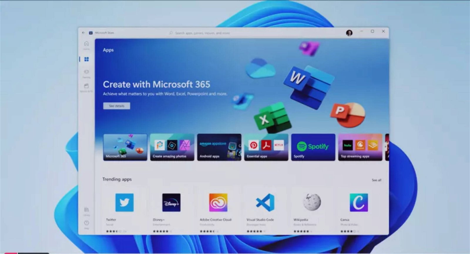 Immagine di Windows 11, nuovi dettagli sull'aggiornamento delle app su Microsoft Store