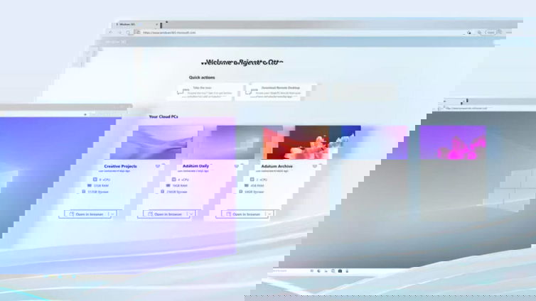 Immagine di Windows 365 sarà integrato in Windows 11